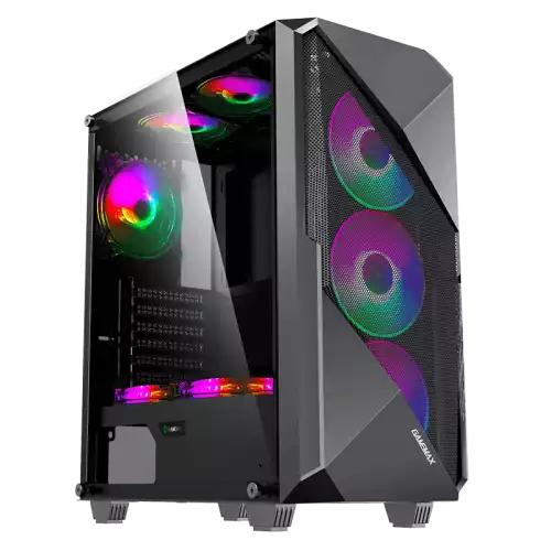 Gamemax Revolt 3606 Tempered Glass ATX ARGB Gaming Case (Black)