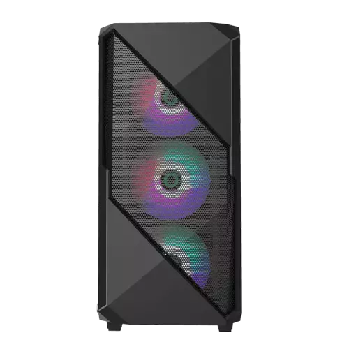 Gamemax Revolt 3606 Tempered Glass ATX ARGB Gaming Case (Black)-gallery-1