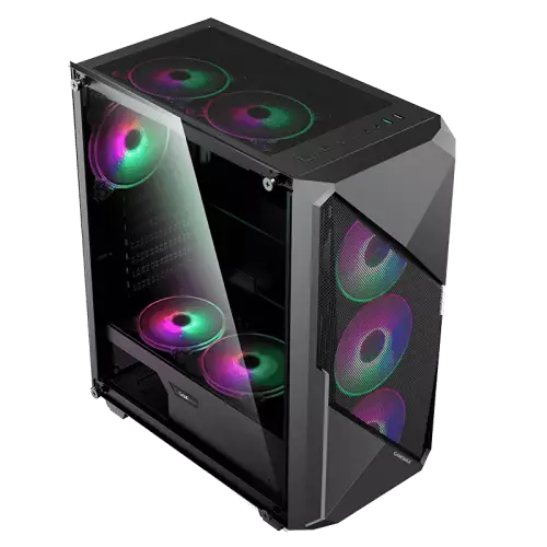 Gamemax Revolt 3606 Tempered Glass ATX ARGB Gaming Case (Black)-5