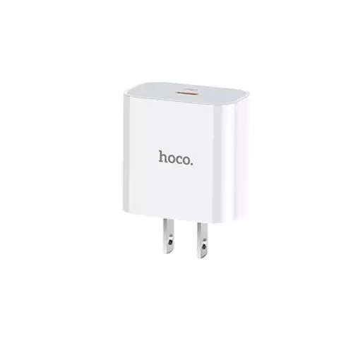 Hoco C76 Speed source PD3.0 US Type-C output set White Wall charger