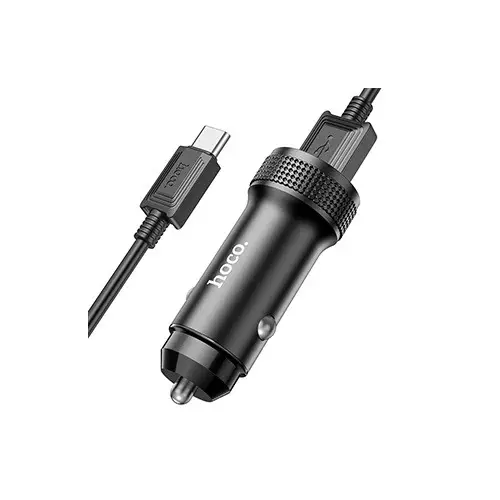 Hoco Z49A 18W Fast Charging Car Charger with Type C - 1