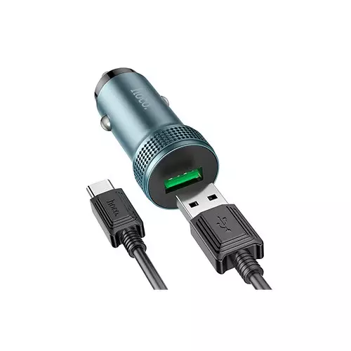 Hoco Z49A 18W Fast Charging Car Charger with Type C-2