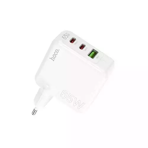 Hoco C115A Type-C & USB 65W Fast Charging Adapter