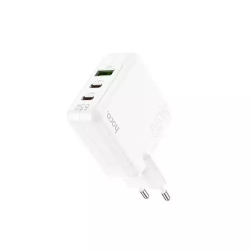 Hoco C115A Type-C & USB 65W Fast Charging Adapter - 1