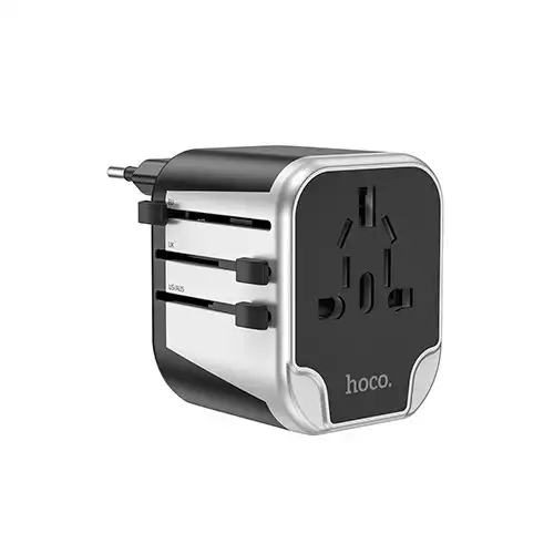 Hoco AC5 2USB + 1 Socket Universal Travel Charger