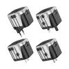 Hoco AC5 2USB + 1 Socket Universal Travel Charger-1