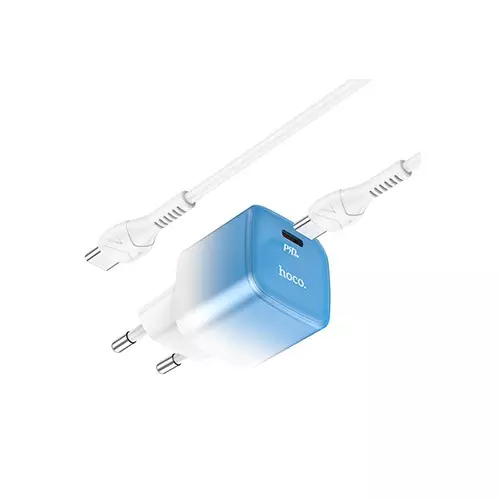 Hoco C101A 20W PD Charger Adapter with Type-C Cable - 2