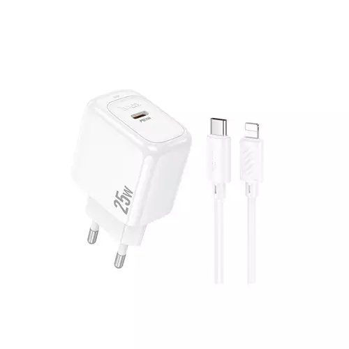 Hoco CS53A 25W PD Wall Charger with Lightning Cable