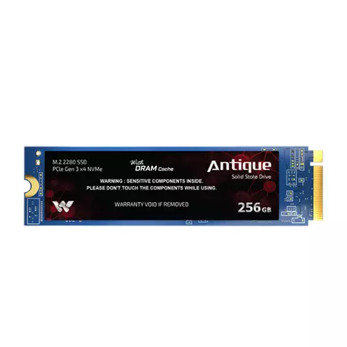 Walton WS2256D 256GB PCIe Gen 3.0 NVMe M.2 2280 SSD With DRAM Cache