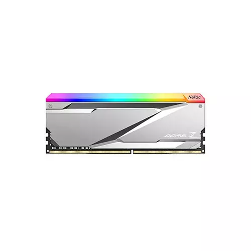 Netac Z RGB 16GB DDR5 6200MHz Heatsink Desktop RAM - Silver
