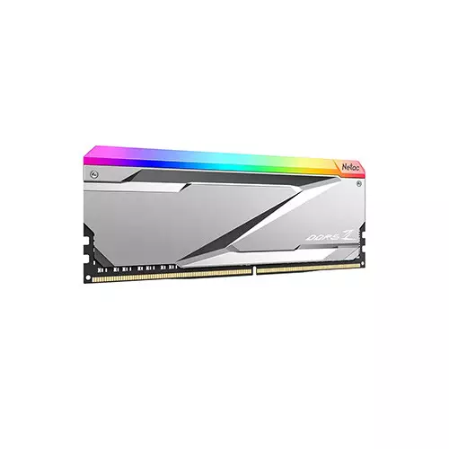 Netac Z RGB 16GB DDR5 6200MHz Heatsink Desktop RAM - Silver-gallery-1