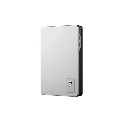 Netac K338 4TB USB 3.0 Portable External HDD (Silver-Gray) - 1
