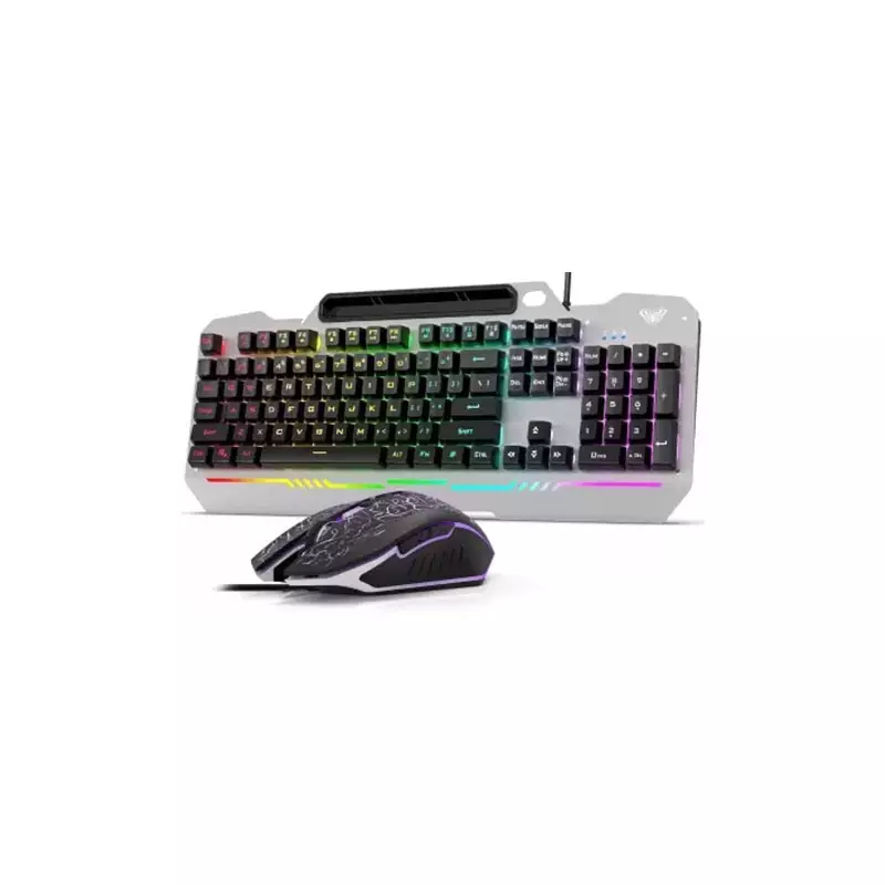 AULA T102 RGB BACKLIT GAMING KEYBOARD AND MOUSE COMBO (BLACK)