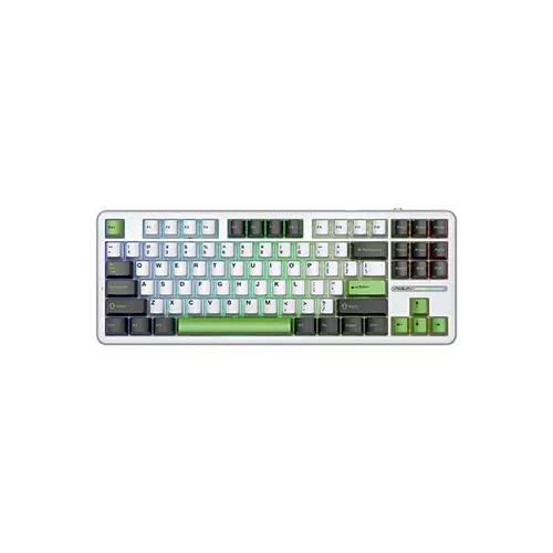 AULA F87 RGB Wired Mechanical Keyboard (Black Green)