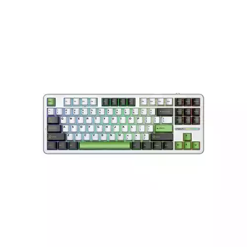 AULA F87 RGB Wired Mechanical Keyboard (Black Green)