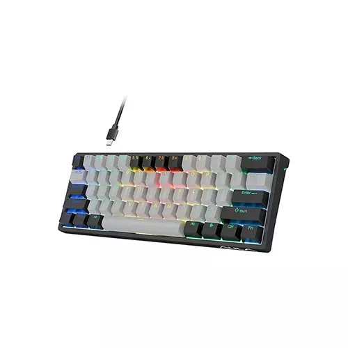 Aula F3261 RGB Hot Swap Blue Switch Wired Mechanical Gaming Keyboard (Black Gray) - 1