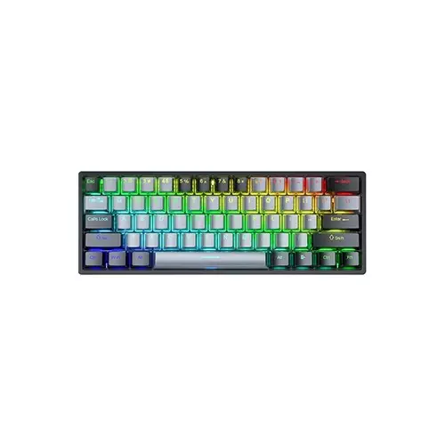 Aula F3261 RGB Hot Swap Blue Switch Wired Mechanical Gaming Keyboard (Black Gray)
