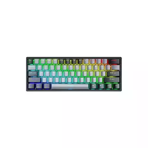 Aula F3261 RGB Hot Swap Blue Switch Wired Mechanical Gaming Keyboard (Black Gray)