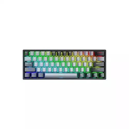 Aula F3261 RGB Hot Swap Blue Switch Wired Mechanical Gaming Keyboard (Black Gray)