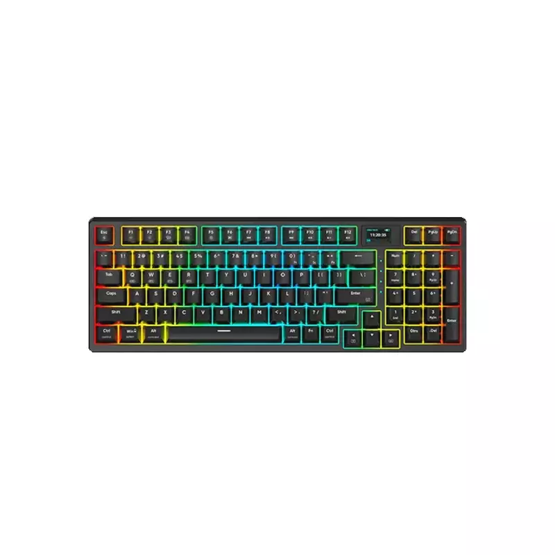 MONKA 3098 PRO TRI MODE RGB RED SWITCH HOTSWAPPABLE BLACK MECHANICAL KEYBOARD