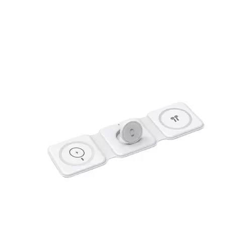 WIWU M6 POWER AIR 3 IN 1 FOLDING SILICONE MAGNETIC WIRELESS CHARGER - 1