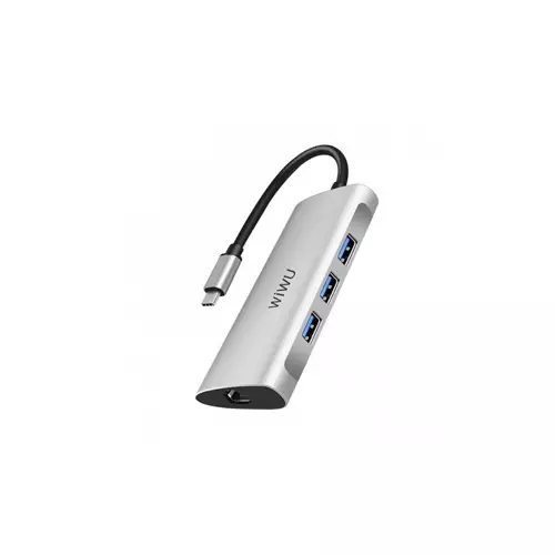 WiWU Alpha 631STR 6-in-1 Type-C Multi-function Hub Adapter-1