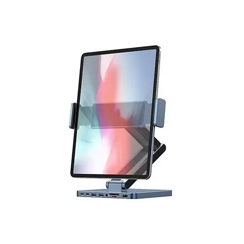 WIWU AH801 Aluminum Alloy Folding Tablet Stand with Docking Station - 1