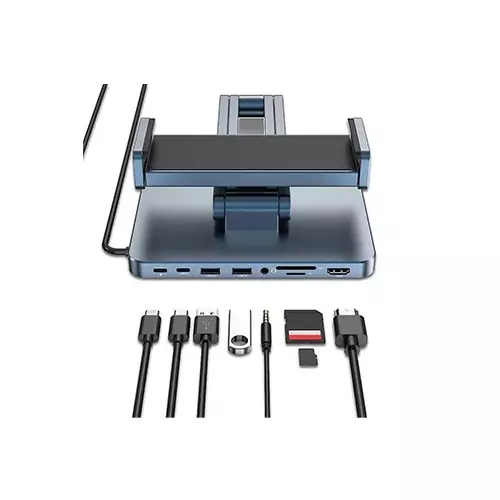 WIWU AH801 Aluminum Alloy Folding Tablet Stand with Docking Station - 2