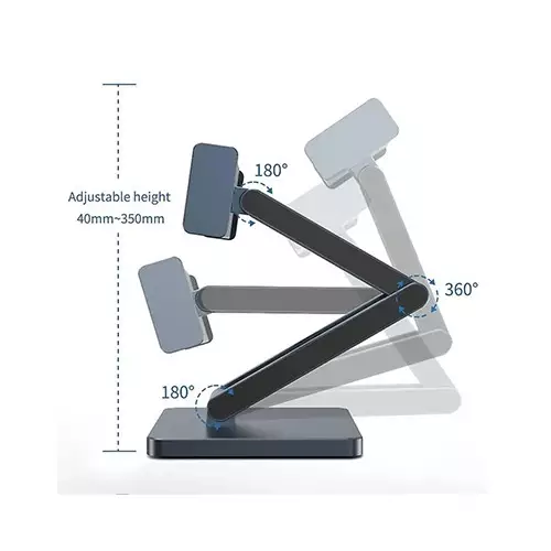 WIWU AH801 Aluminum Alloy Folding Tablet Stand with Docking Station - 3