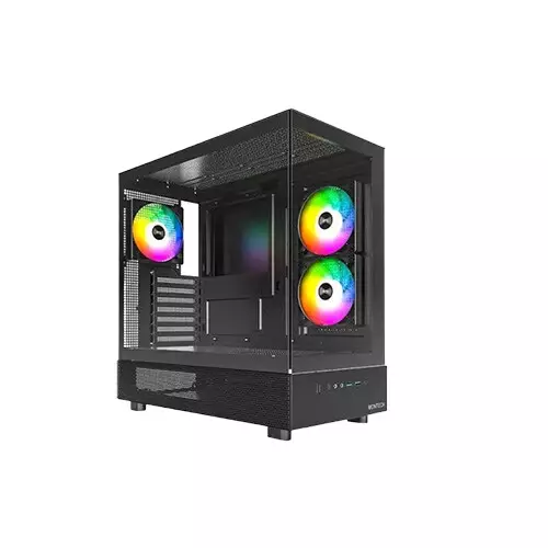 Montech XR Mid Tower ATX Desktop Gaming Case (Black)