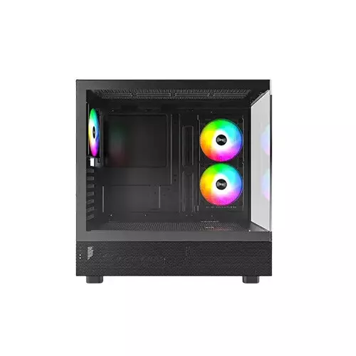 Montech XR Mid Tower ATX Desktop Gaming Case (Black)-gallery-5
