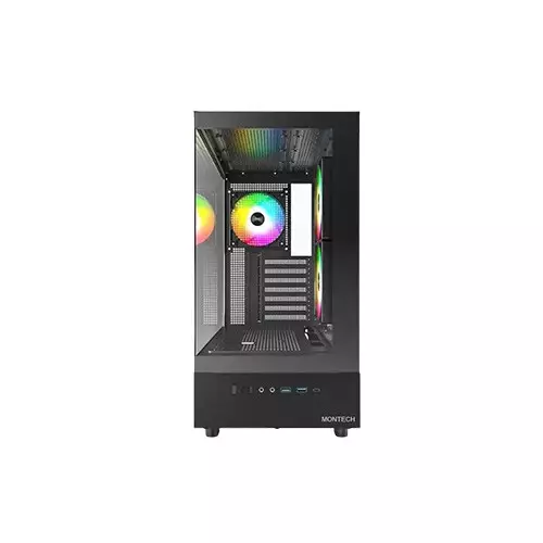 Montech XR Mid Tower ATX Desktop Gaming Case (Black)-gallery-6