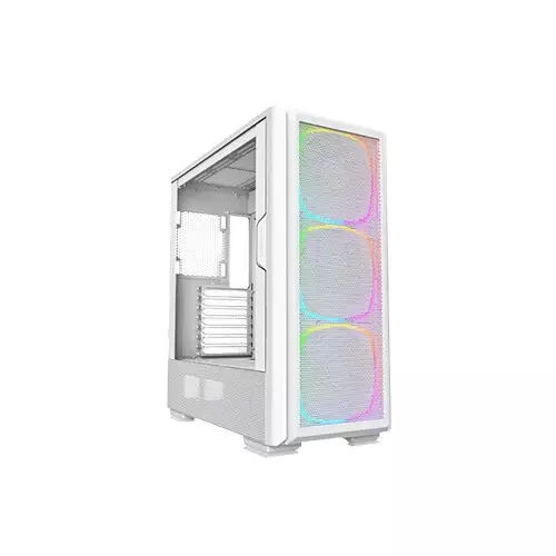 Montech SKY TWO GX ARGB ATX MID-TOWER Desktop Gaming Case (White)-gallery-2