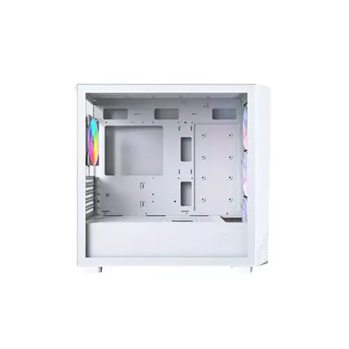 Montech X5M ARGB Mid-Tower Micro-ATX Gaming Case (White)-gallery-3