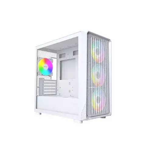 Montech X5M ARGB Mid-Tower Micro-ATX Gaming Case (White)-gallery-4