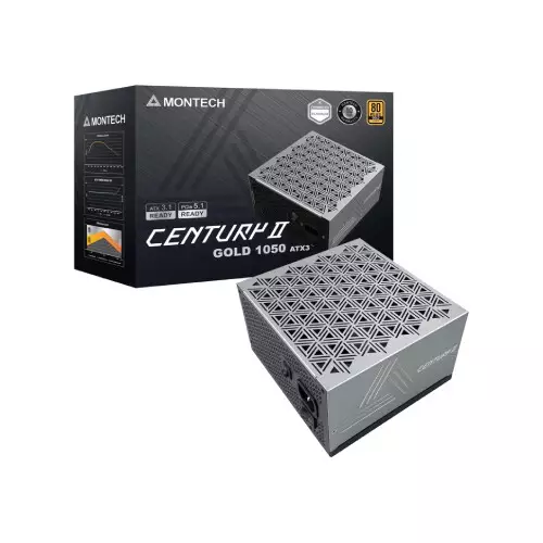 Montech CENTURY II 1050W ATX 3.1 Fully Modular 80+ Gold Certified Power Supply