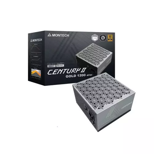Montech CENTURY II 1200W ATX 3.1 Fully Modular 80+ Gold Certified Power Supply