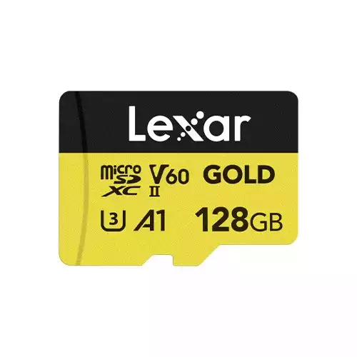 Lexar Professional GOLD 128GB microSDXC UHS-II Memory Card