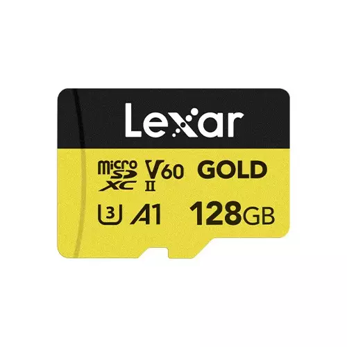 Lexar Professional GOLD 128GB microSDXC UHS-II Memory Card