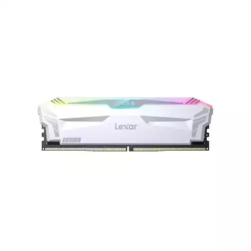 Lexar ARES RGB 32GB Kit 6400MHz CL32 DDR5 Desktop RAM - White