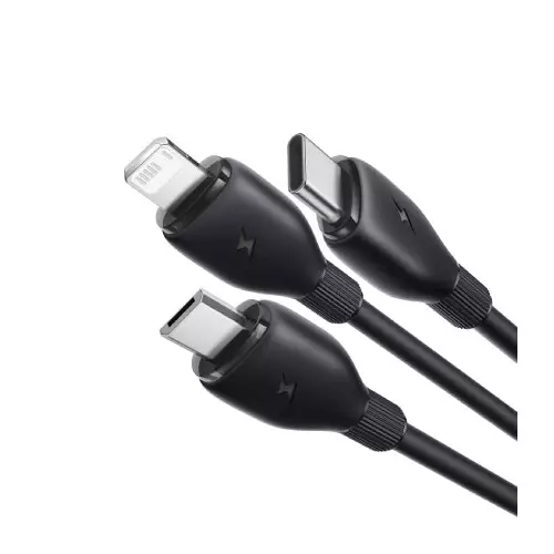 BASEUS Ultra-Fast 3 in 1 Fast Charging Cable USB to Micro USB Lightning USB-C-gallery-1