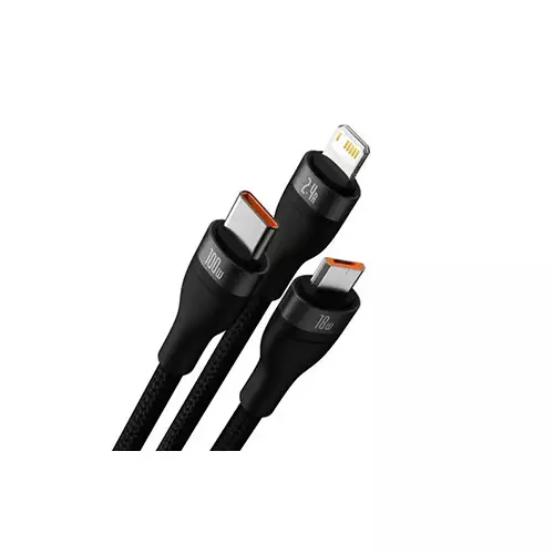 Baseus Flash Series II 3-in-1 Fast Charging Data Cable - 0