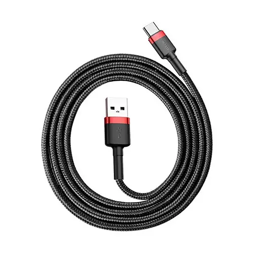 Baseus Cafule Durable Nylon Braided 3A 1M USB Type-A to Type-C Cable-gallery-1
