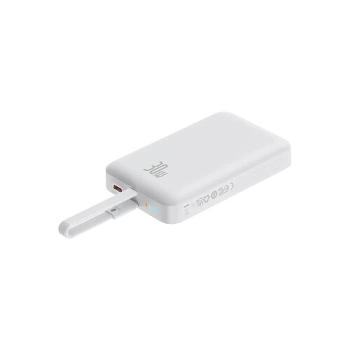 Baseus Magnetic Mini 10000mAh 30W Wireless Power Bank (White) - 5