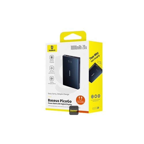 Baseus PicoGo 10000mAh Digital Display 20W Power Bank (Black) - 7