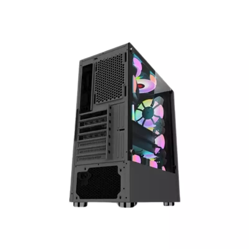 APTECH AP-8307B ARGB GAMING CASE (BLACK) - 2