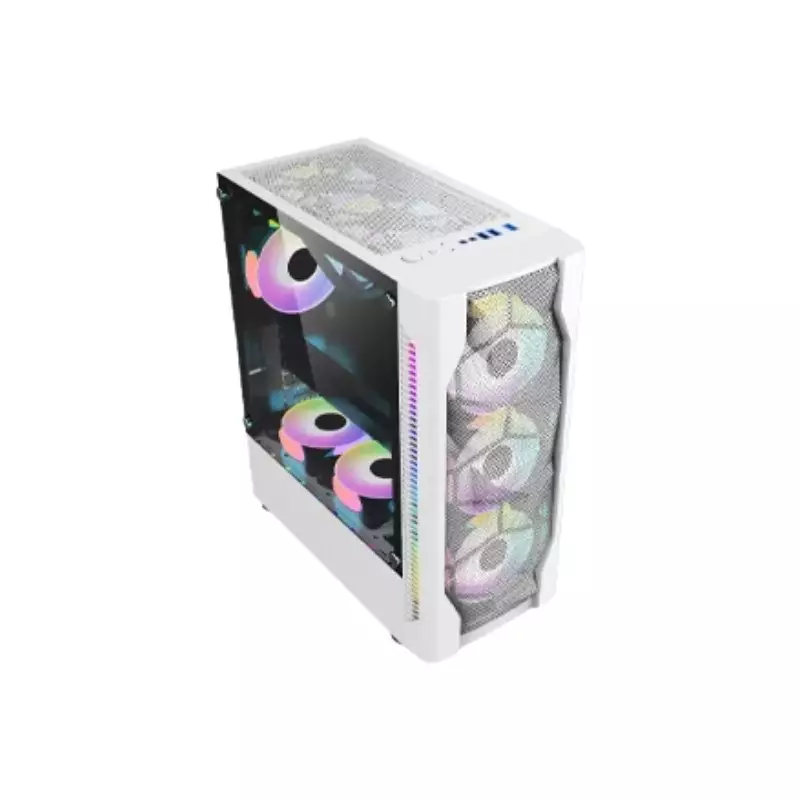 APTECH SX-8303 ARGB GAMING CASE (WHITE)-gallery-2