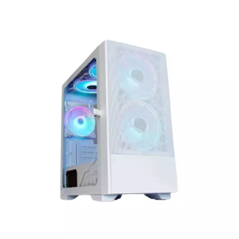 APTECH M211-E-WH ARGB GAMING CASE (WHITE)-gallery-1