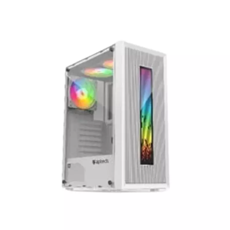 APTECH 305-A01 ARGB GAMING CASE (WHITE)