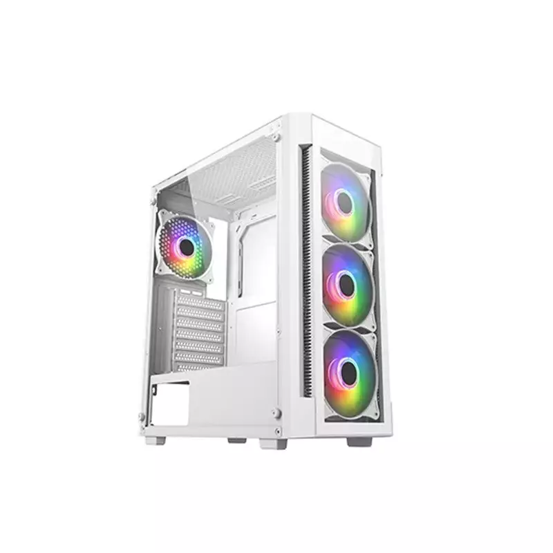 APTECH 195-02 GLASS WHITE GAMING CASE
